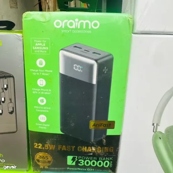 Oraimo power banks, 10,000 to 60,000mAh, 2