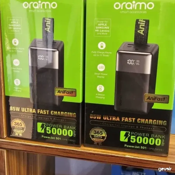 Oraimo power banks, 10,000 to 60,000mAh, 3