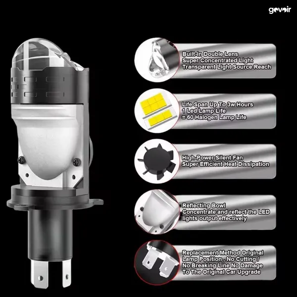 Ampoules Phares Led pour véhicule, 2
