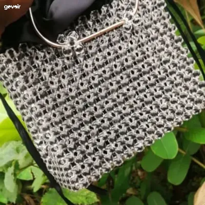 Handmade crystal bead purse