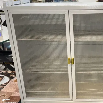 Kitchen storage cabinet, 2 glass doors
