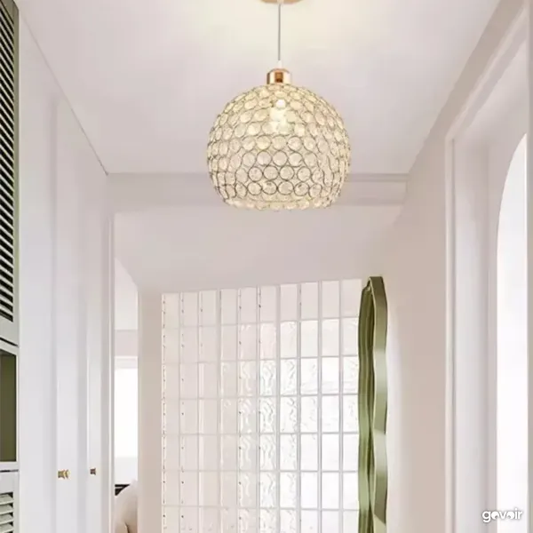 Crystal pendant lights, 3