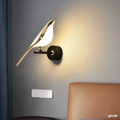 Bird shape LED wall lamps, 4