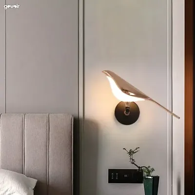 Bird shape LED wall lamps