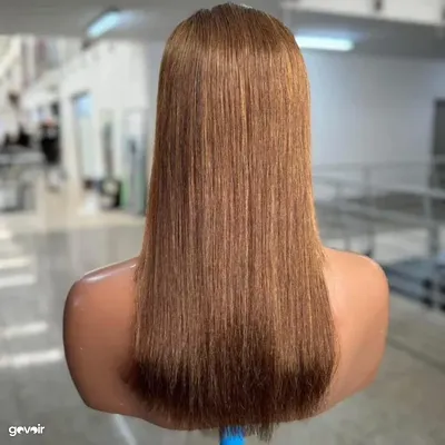 16 inch silky straight human hair wig, 3
