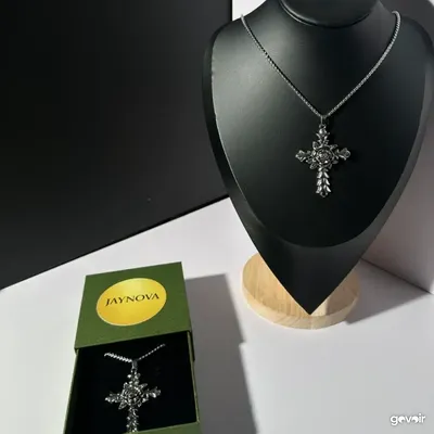 Jaynova stainless steel cross necklaces with box, 5