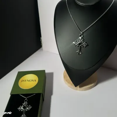 Jaynova stainless steel cross necklaces with box, 6