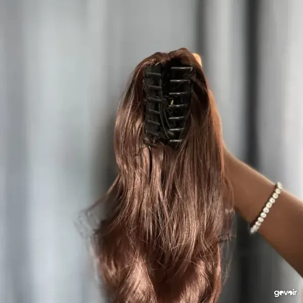 Soft Bounce detachable ponytail, chestnut brown, 3