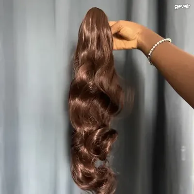Soft Bounce detachable ponytail, chestnut brown