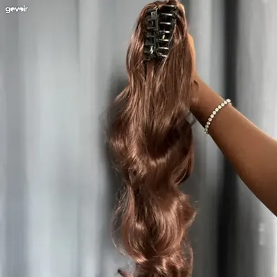 Soft Bounce detachable ponytail, chestnut brown, 2