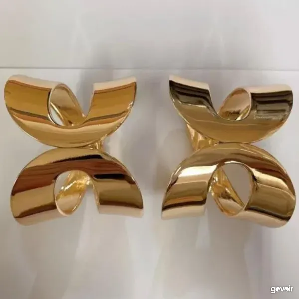 Chunky bangles, gold and silver, 3