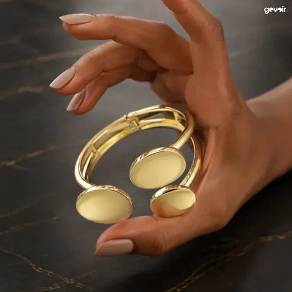 Chunky bangles, gold and silver, 6
