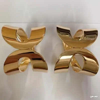 Chunky bangles, gold and silver, 3