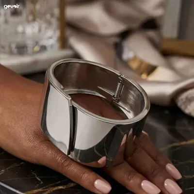 Chunky bangles, gold and silver