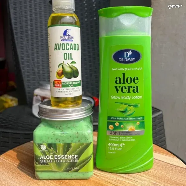 Skincare sets: aloe vera, coconut, avocado, 1