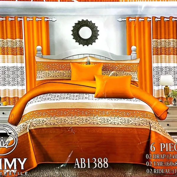 Ensemble draps couette 3 places disponible  1 coeutte  2 draps  4 taies  Prix 22, 5
