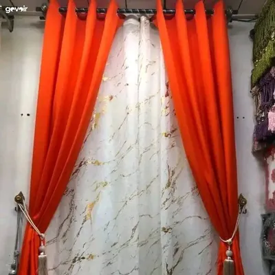 Rideaux chic  2 lourds + 1 voile  1m50 sur 2m50