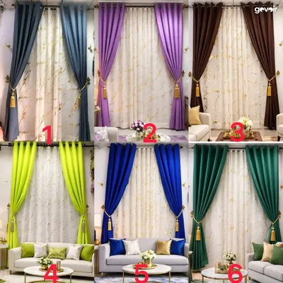 Rideaux chic  2 lourds + 1 voile  1m50 sur 2m50, 4