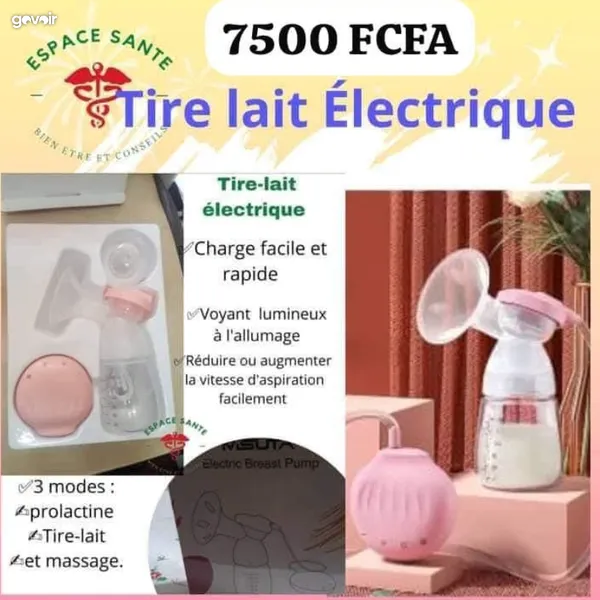 Tire lait électrique rechargeable  Jusqu'à 8h d'autonomie, 4