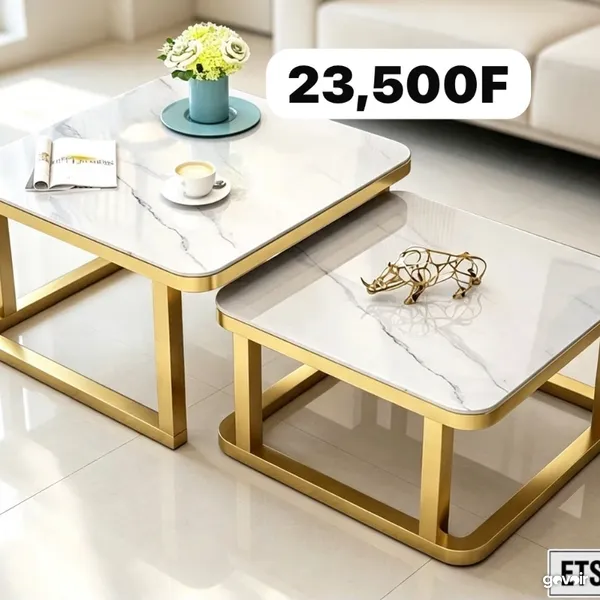 Une table 2 en 1 blanche, 2